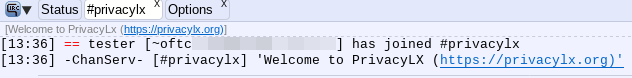 #privacylx IRC